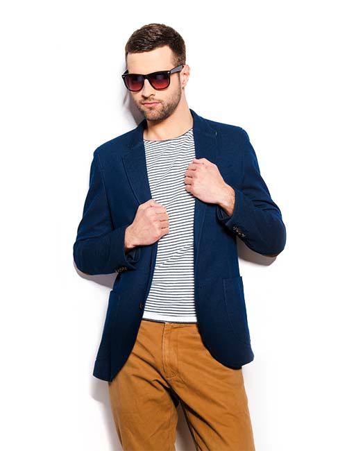 Blue Jacket & Stripe Tee – Bekleidung, Boxershort | Bergsea